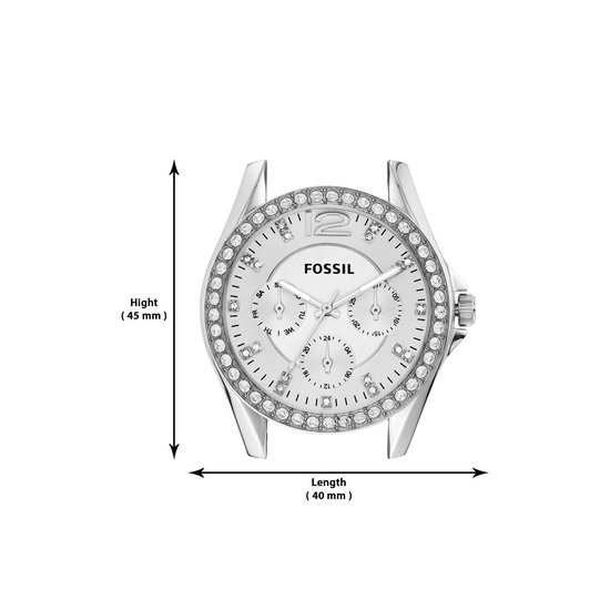 Fossil Womens Multi Dial Quartz Watch Riley