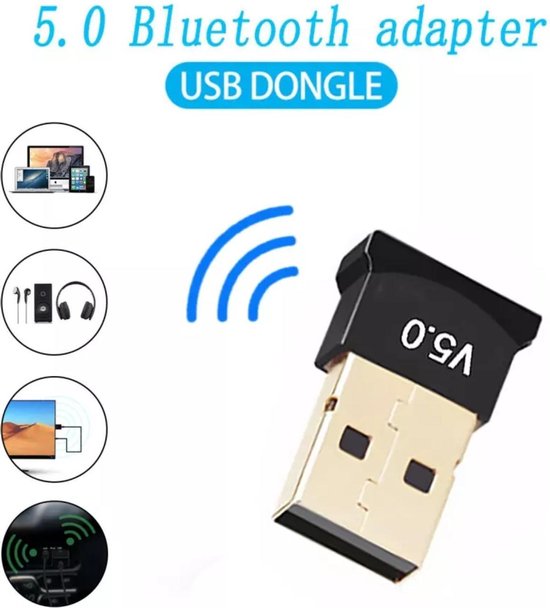 USB Bluetooth Adapter - Bluetooth 5.0 USB ontvanger - Mini USB dongle - Bluetooth Dongle van GEMBIRD — afbeelding 2