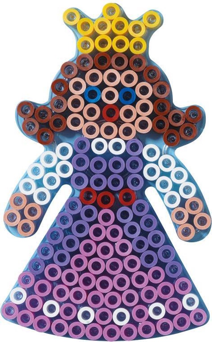 Hama MAXI PRINSES / PRINCESS / FEE strijkkralen vormpje / figuur / grondplaat voor extra grote maxi strijkparels (strijkkralenbordje / legbordje sprookje meisjes) cadeau idee voor kinderen!