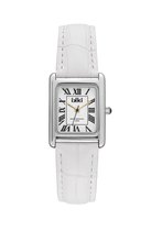 IKKI CHLOË CHE05 Dames Horloge – Leer - RVS - 3ATM Waterdicht - ZIlver - Wit