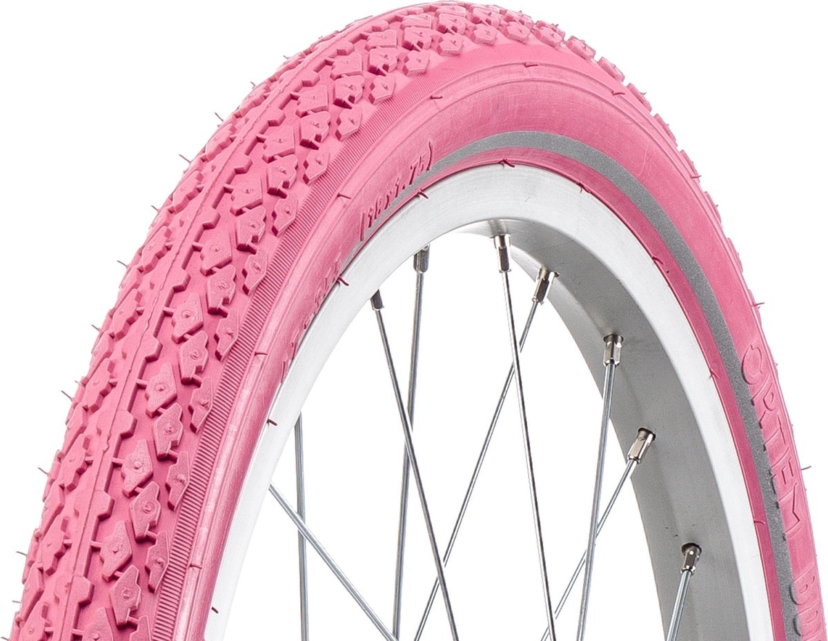 AMIGO Ortem Boost buitenband - Fietsband 18 inch - ETRTO 47-355 - Met reflectie - Lichtroze