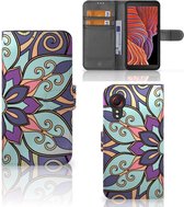 Mobiel Bookcase Samsung Galaxy Xcover 5 | Xcover 5 Enterprise Edition Smartphone Hoesje Purple Flower