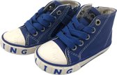 Kipling Blauw Kinderschoenen allstars veterschoenen blauwe sneakers
