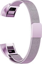 By Qubix - FitBit Alta HR Milanese (Large) - Licht paars