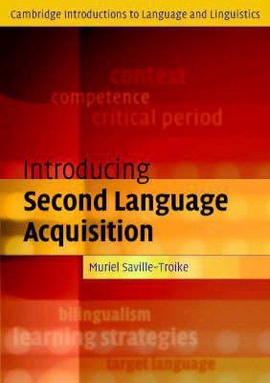 Introducing Second Language Acquisition - cover