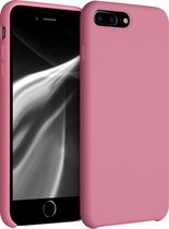 kwmobile telefoonhoesje voor Apple iPhone 7 Plus / 8 Plus - Hoesje met siliconen coating - Smartphone case in zoetroze