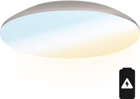 Plafonnier LED avec batterie de secours 25W Couleur de lumière réglable -  2600lm -... | bol.com
