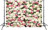 2.1mx 1.5m Flower Wall Simulation Rose Wedding Party Arrangement 3D Photography Achtergronddoek (H4)