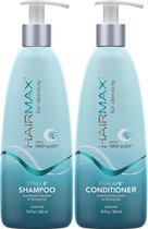 HairMax Density Hair Care Set Voor gezonder haar - Density STIMUL8 Shampoo 300 ml - Density EXHILAR8 Conditioner 300 ml Set