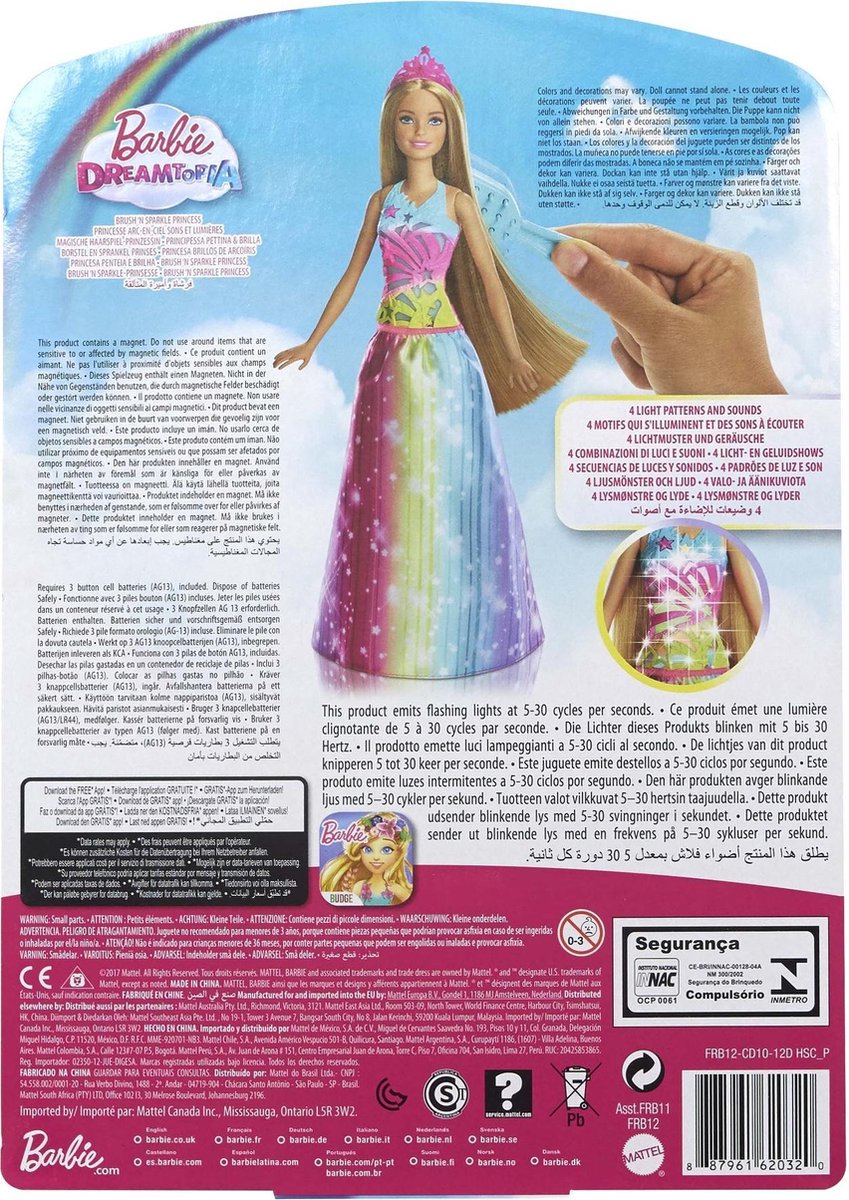 Geld rubber Kinderen Staat Barbie Dreamtopia Twinkelend Haar Prinses - Barbiepop | bol.com