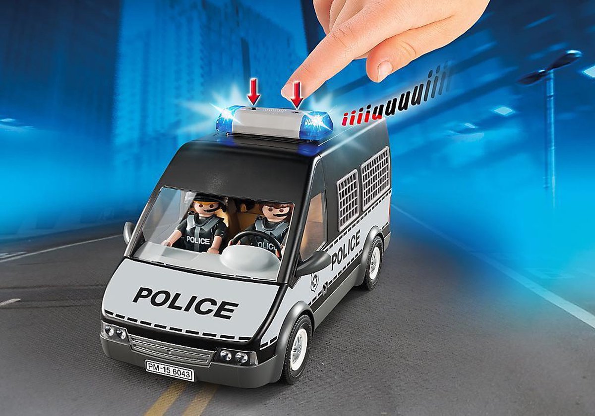 Aquarium importeren doorgaan Playmobil Politie celwagen met licht en geluid - 6043 | bol.com