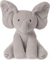 Baby GUND geanimeerde Flappy de olifant knuffel, grijs, 30,5 cm - Nederlands Gesproken