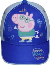 Nickelodeon Basketbalpet Peppa Pig Jongens Katoen Wit/blauw Maat 52