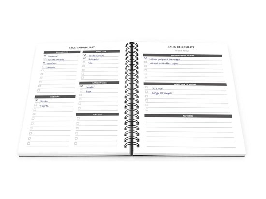 Planbooks - Travel Journal - Reisdagboek - Travel Journal Notebook - Travel Diary - Vakantieboek