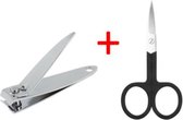 Pedicure/Manicure Nagel Knipper + Nagelschaar - Tang Knipper -      Nagelschaar - Schaar - Hand & Teennagel Schaar - Voor Hand Vingers & Voeten (Teen) - set van 2 Stuks