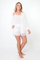 Dames Loungewear Set Selma / Broek & T-shirt / 100% Katoen / Beige kleur / maat L