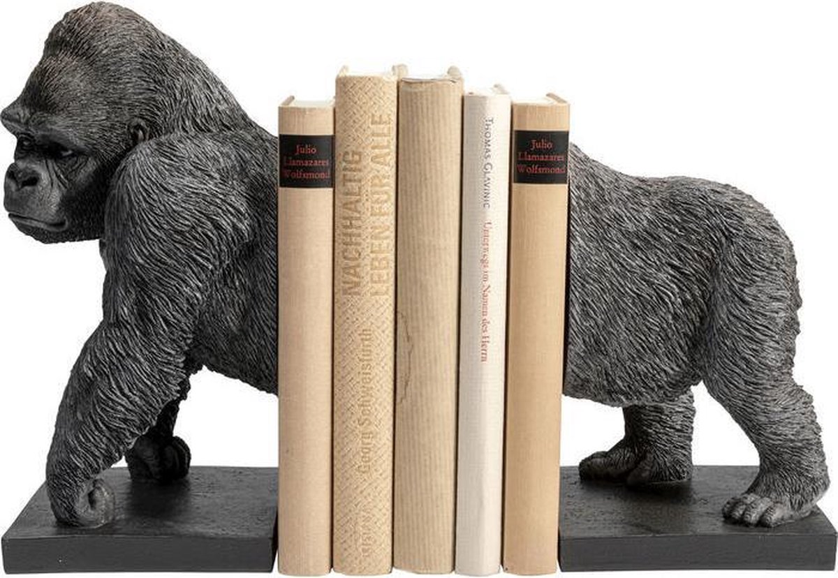 Karé Design - Boekensteun - Beeld Gorilla - set van 2