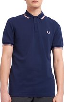 Fred Perry Twin Tipped Poloshirt - Mannen - donker blauw - roze