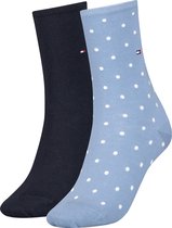 Tommy Hilfiger Sock Dot 2P Dames Sokken - Maat 39/42