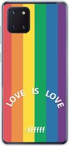 6F hoesje - geschikt voor Samsung Galaxy Note 10 Lite -  Transparant TPU Case - #LGBT - Love Is Love #ffffff