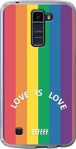 6F hoesje - geschikt voor LG K10 (2016) -  Transparant TPU Case - #LGBT - Love Is Love #ffffff