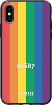 6F hoesje - geschikt voor iPhone X -  TPU Case - #LGBT - #LGBT #ffffff