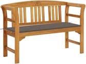 Medina Tuinbank met kussen 120 cm massief acaciahout