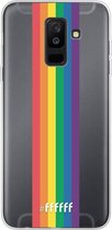 6F hoesje - geschikt voor Samsung Galaxy A6 Plus (2018) -  Transparant TPU Case - #LGBT - Vertical #ffffff