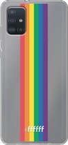 6F hoesje - geschikt voor Samsung Galaxy A52 - Transparant TPU Case - #LGBT - Vertical #ffffff