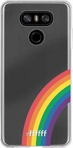 6F hoesje - geschikt voor LG G6 -  Transparant TPU Case - #LGBT - Rainbow #ffffff