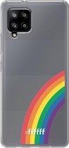 6F hoesje - geschikt voor Samsung Galaxy A42 -  Transparant TPU Case - #LGBT - Rainbow #ffffff