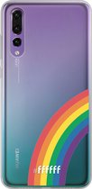 6F hoesje - geschikt voor Huawei P30 -  Transparant TPU Case - #LGBT - Rainbow #ffffff