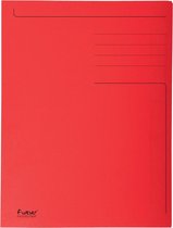 Exacompta dossiermap Foldyne formaat 24 x 35 cm (voor formaat folio) rood pak van 50 stuks