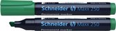 marker Schneider Maxx 250 permanent beitelpunt groen S-125004