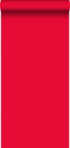 ESTAhome behang effen rood - 137008 - 53 cm x 10,05 m