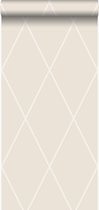 Origin behang ruiten beige - 345719 - 53 cm x 10,05 m