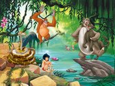 Disney fotobehang Jungle Boek groen, blauw en beige - 600592 - 360 x 270 cm