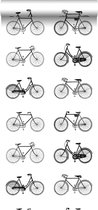 ESTAhome behang fietsen wit en zwart - 138523 - 53 cm x 10,05 m
