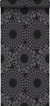 Origin behang grafische vorm zwart - 345935 - 53 cm x 10,05 m