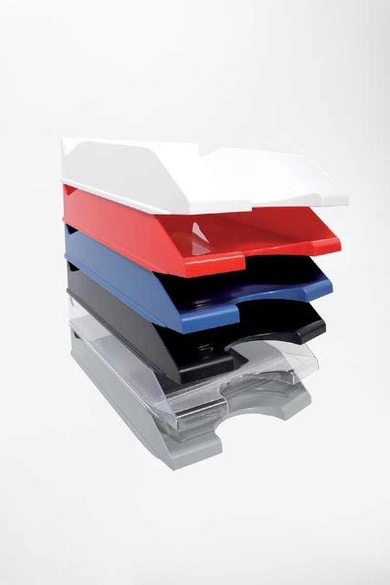 6 x Brievenbak Quantore - A4 - wit - 100% gerecycled - voordeelset