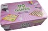 Afbeelding van het spelletje 99 Games bordspellen voor familie - Ludo -  Dammen - Schaken - Yahtzee - Inclusief blik