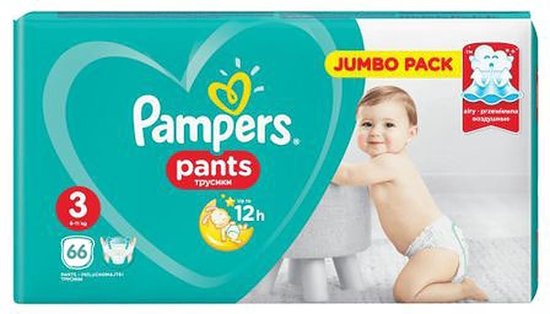 Pampers Broekjes Baby Dry Pants Maat-3 Midi 6-11kg 66 luiers