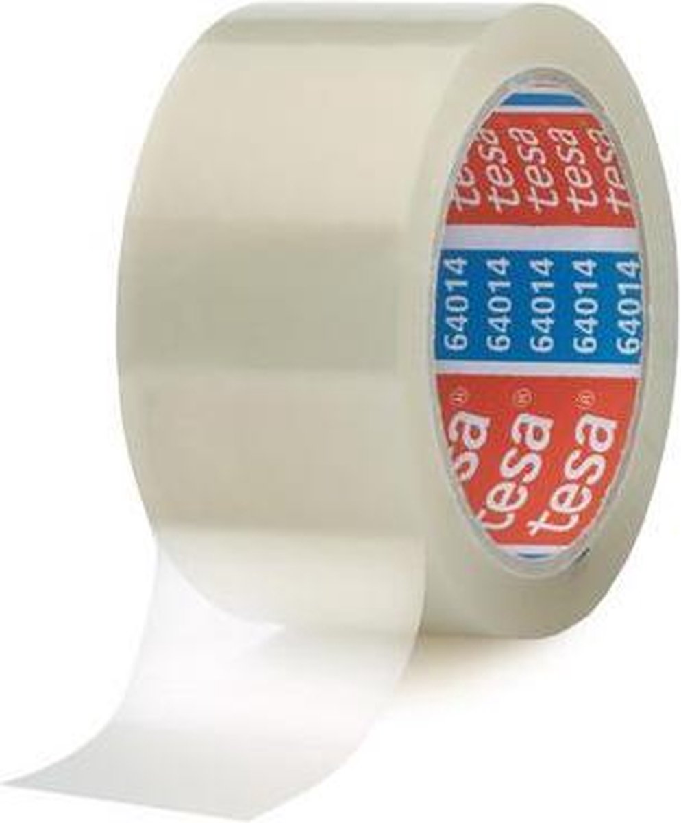 Verpakkingstape Tesa 64014 50mmx66m transparant PP | 6 stuks