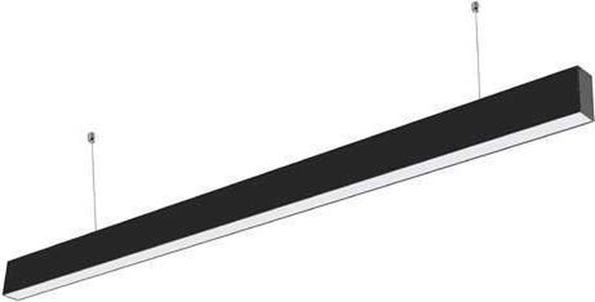 LED Linear hangarmatuur zwart kantoorlamp 40 watt 120cm 4000K