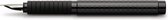 Faber-Castell vulpen - Essentio - zwart carbon - F - FC-148821