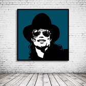 Pop Art Michael Jackson Poster in lijst - 90 x 90 cm en 2 cm dik - Fotopapier Mat 180 gr Framed - Popart Wanddecoratie inclusief lijst