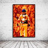 Wall Art Firefighter Hero