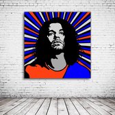 Michael Hutchenche Pop Art Canvas - 90 x 90 cm - Canvasprint - Op dennenhouten kader - Geprint Schilderij - Popart Wanddecoratie