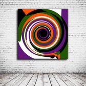 Modern Art N° 139 Canvas - 80 x 80 cm - Canvasprint - Op dennenhouten kader - Geprint Schilderij - Popart Wanddecoratie