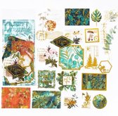 Moodadventures | Stickers | Set 60 Verschillende Stickers Art Deco Green | Semi-Transparant